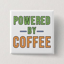 Angetrieben von Kaffee Button