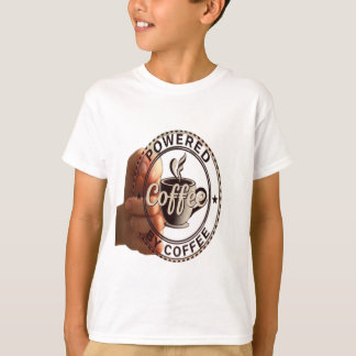 "Angetrieben von Kaffee" Lustige Kinder-Grafik T-Shirt