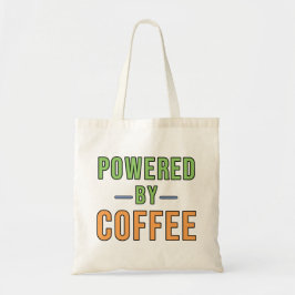 Angetrieben von Kaffee Tragetasche