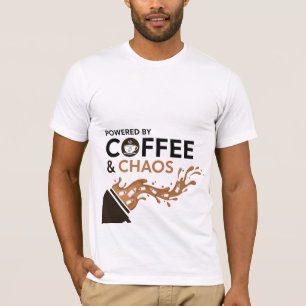 Angetrieben von Kaffee und Chaos Babyflaschen Lust T-Shirt