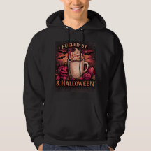 Angetrieben von Kaffee und Halloween Lustiges Herb