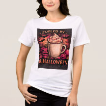 Angetrieben von Kaffee und Halloween Lustiges Herb