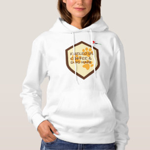 Angetrieben von Kaffee und Hundehaaren – Lustiger Hoodie