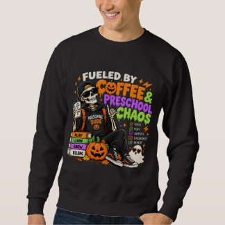 Angetrieben von Kaffee und Vorschul-Chaos – Hallow Sweatshirt