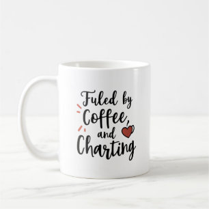 Angetrieben von Kaffee und Wertschätzung für Diagr Kaffeetasse