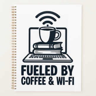 Angetrieben von Kaffee und WLAN - Lustige Remote-A Planer