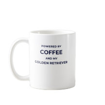 Angetrieben von Kaffee... - Weiße Tasse