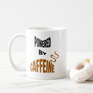 Angetrieben von Koffein Kaffeetasse