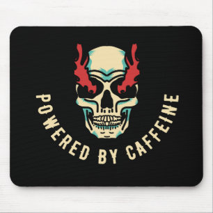 Angetrieben von Koffein - Schädel Energie Mousepad