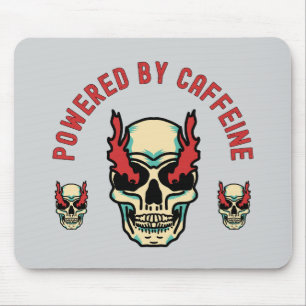 Angetrieben von Koffein - Schädel Energie Mousepad