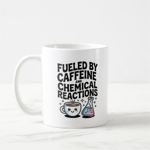 Angetrieben von Koffein und chemischen Reaktionen Kaffeetasse