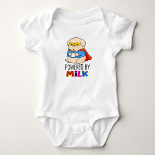 Angetrieben von Milk Cute Superhero Welpe Baby Strampler