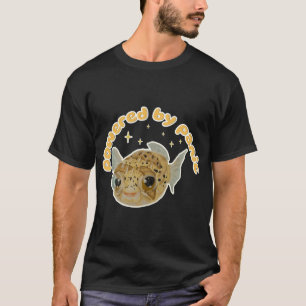 Angetrieben von Panic Popcorn dem Kugelfisch T-Shirt