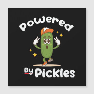 Angetrieben von Pickles Essen Essiggurke Lustig Magnetkarte