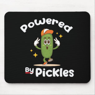 Angetrieben von Pickles Essen Essiggurke Lustig Mousepad