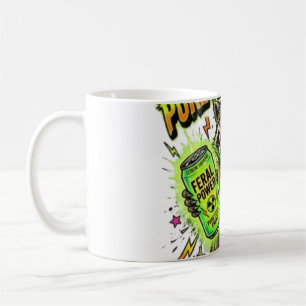 Angetrieben von reinster wilder Energie Lustiger W Kaffeetasse