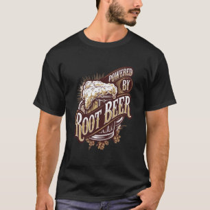Angetrieben von Root Beer sprudelndem Getränk Frau T-Shirt