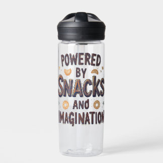 Angetrieben von Snacks Imagination Lustiger Lebens Trinkflasche