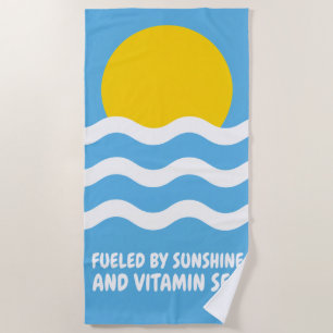 Angetrieben von Sonnenschein Strandtuch