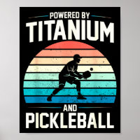 Angetrieben von Titan Pickleball lustiges Knie Hüf