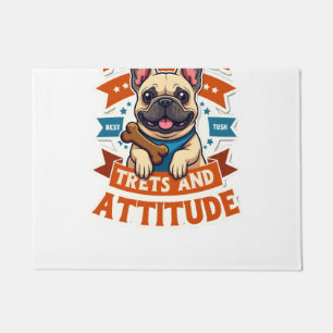 Angetrieben von Treats And Attitude Französische B Fußmatte