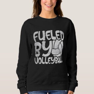 Angetrieben von Volleyball Beachvolleyball Männer Sweatshirt