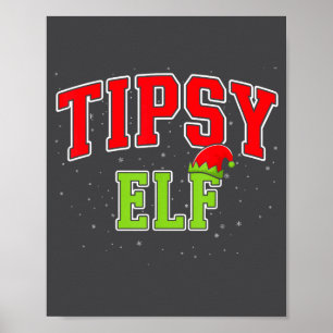 Angetrunkener Elf Weihnachten Familie Passende Gru Poster