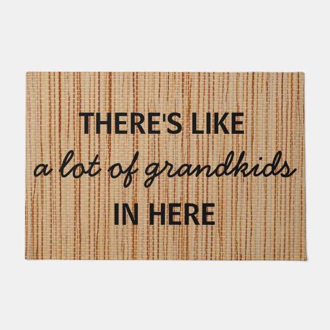 Angewohnt gibt es hier wie eine Menge Großkinder Fußmatte (Vorderseite)