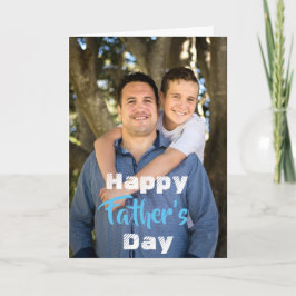 Angewohnt, glücklicher Vatertag. Karte