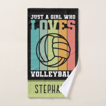 Angewohnt nur ein Mädchen, das Volleyball Liebe