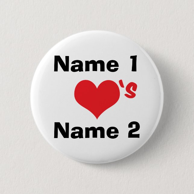 Angewohnt sind wir in Liebe Button (Vorderseite)