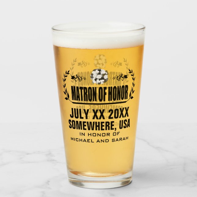 Angewohnte Matron der Ehre Glas (Vorne (Gefüllt))