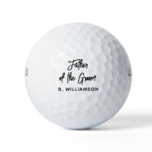 Angewohnter Vater der Groom Elegant Script Hochzei