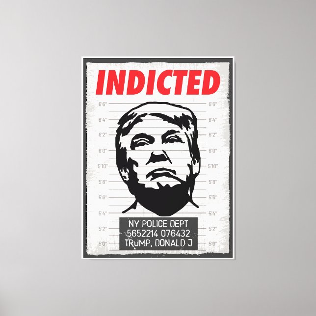 Angezeigt Donald Trump Leinwanddruck (Vorderseite)