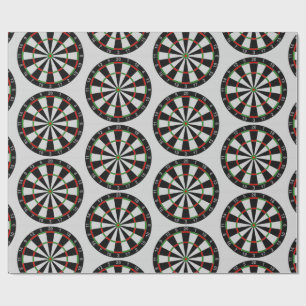 Angezogene Darts-Zielmuster Geschenkpapier