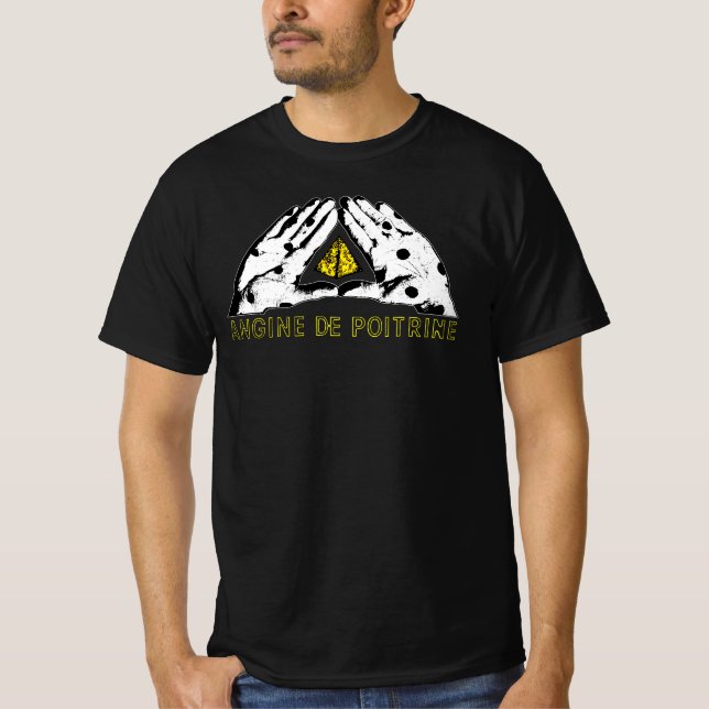 Angine de Poitrine Mantra Rock Band Quebec Canada  T-Shirt (Vorderseite)