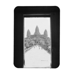 Angkor Kambodscha, Angkor Wat Türblick Magnet