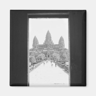 Angkor Kambodscha, Angkor Wat Türblick Magnet