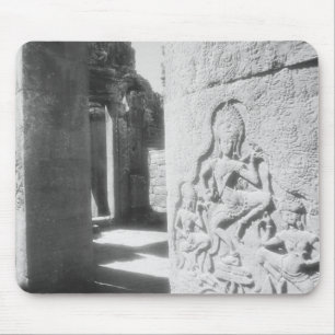 Angkor Kambodscha, Apsara-Schnitzerei The Bayon 2 Mousepad