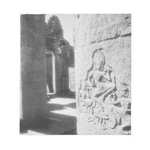 Angkor Kambodscha, Apsara-Schnitzerei The Bayon 2 Notizblock