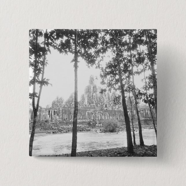 Angkor Kambodscha, Blick auf den Bayon Button (Vorderseite)