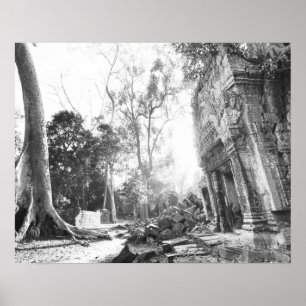 Angkor Kambodscha, Details Ta Prohm Poster