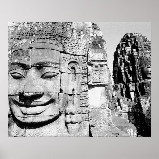Angkor Kambodscha, Leiter des Bayon Poster (Vorne)