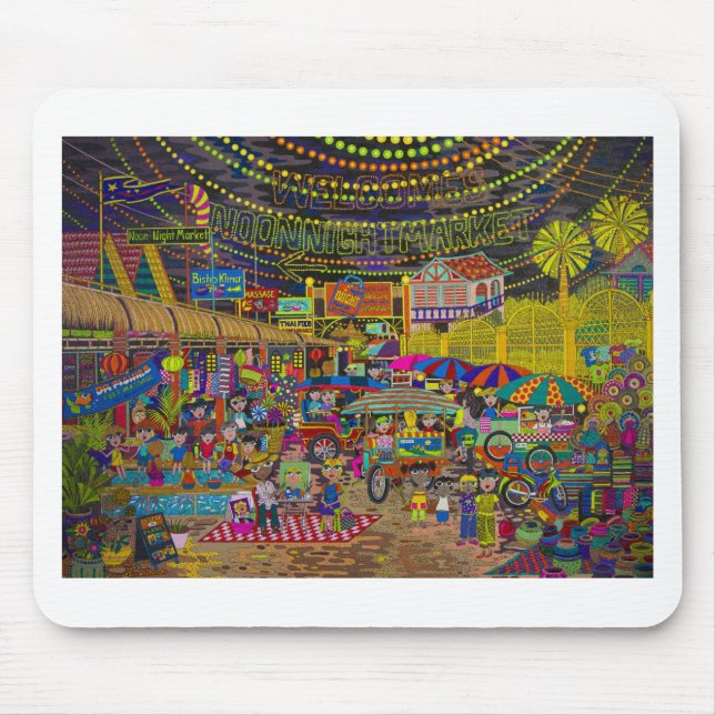 'Angkor Nacht Market Mousepad (Vorne)