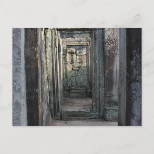 Angkor Prohm Türen Postkarte