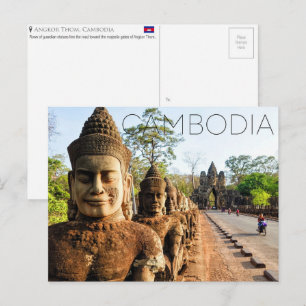 Angkor Thom, carte postale de voyage au Cambodge