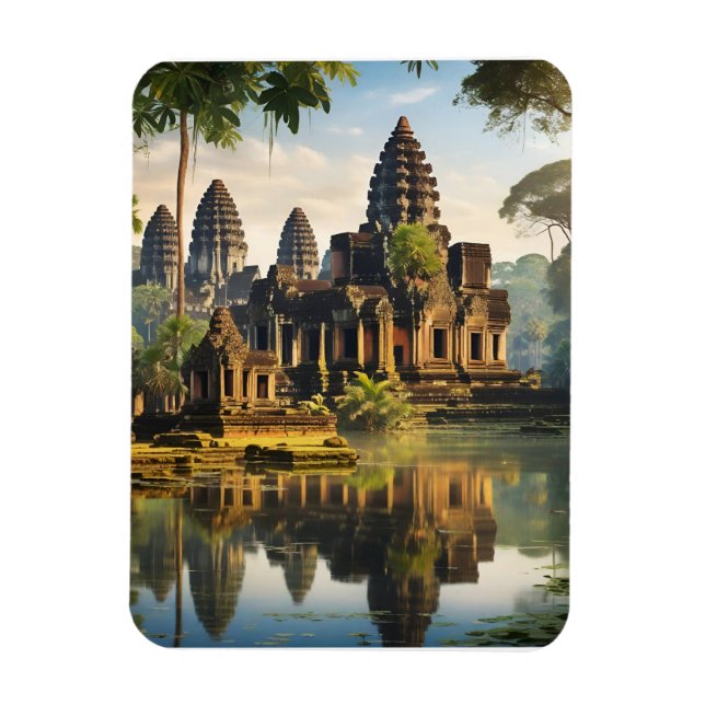 Angkor Wat, alter Khmer-Tempel Magnet (Vertikal)