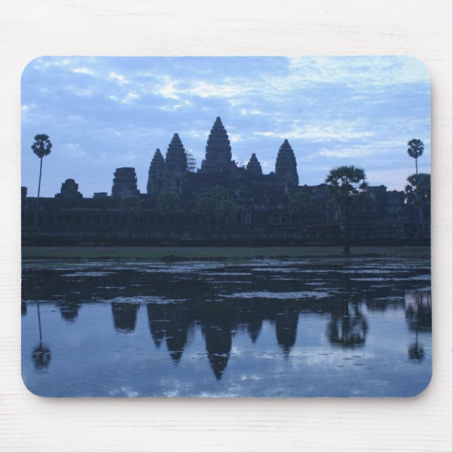 Angkor Wat Blau Mousepad (Vorne)
