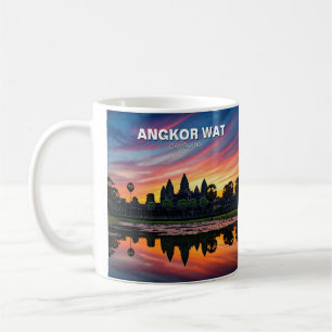 Angkor Wat Cambodia Sunset Kaffeetasse