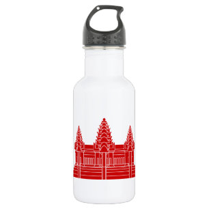 Angkor Wat Cambodian / Khmer Flag Edelstahlflasche